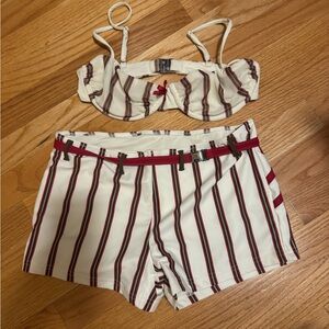 With Jean bikini set